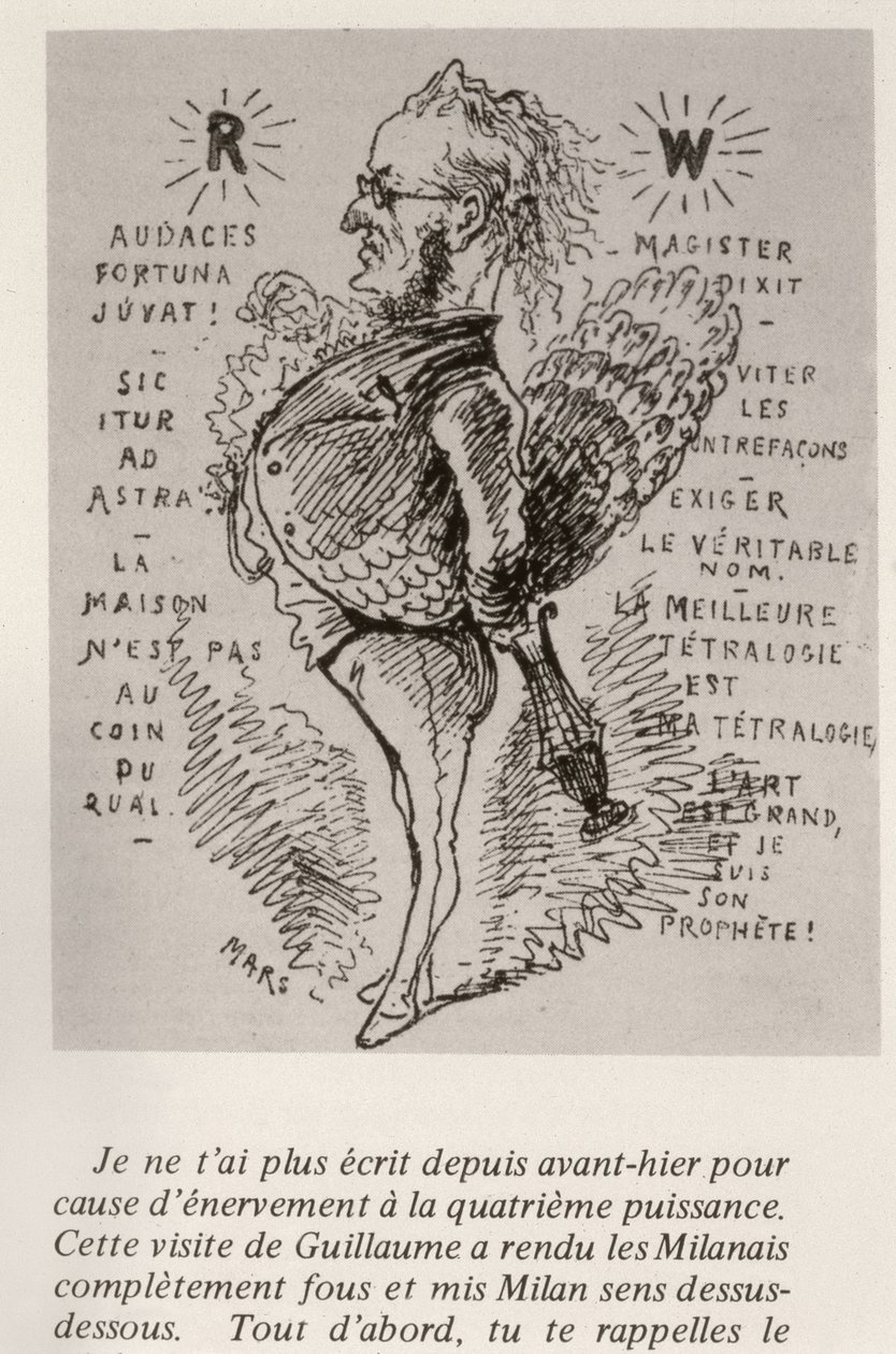 Richard Wagner, ca 1875 av Maurice Charles Mathieu Bonvoisin