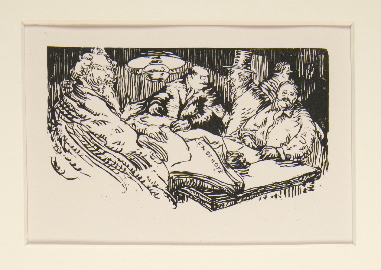 Gatuförsäljarna i La Pensee, illustration, sid. 47 av Maurice Delcourt