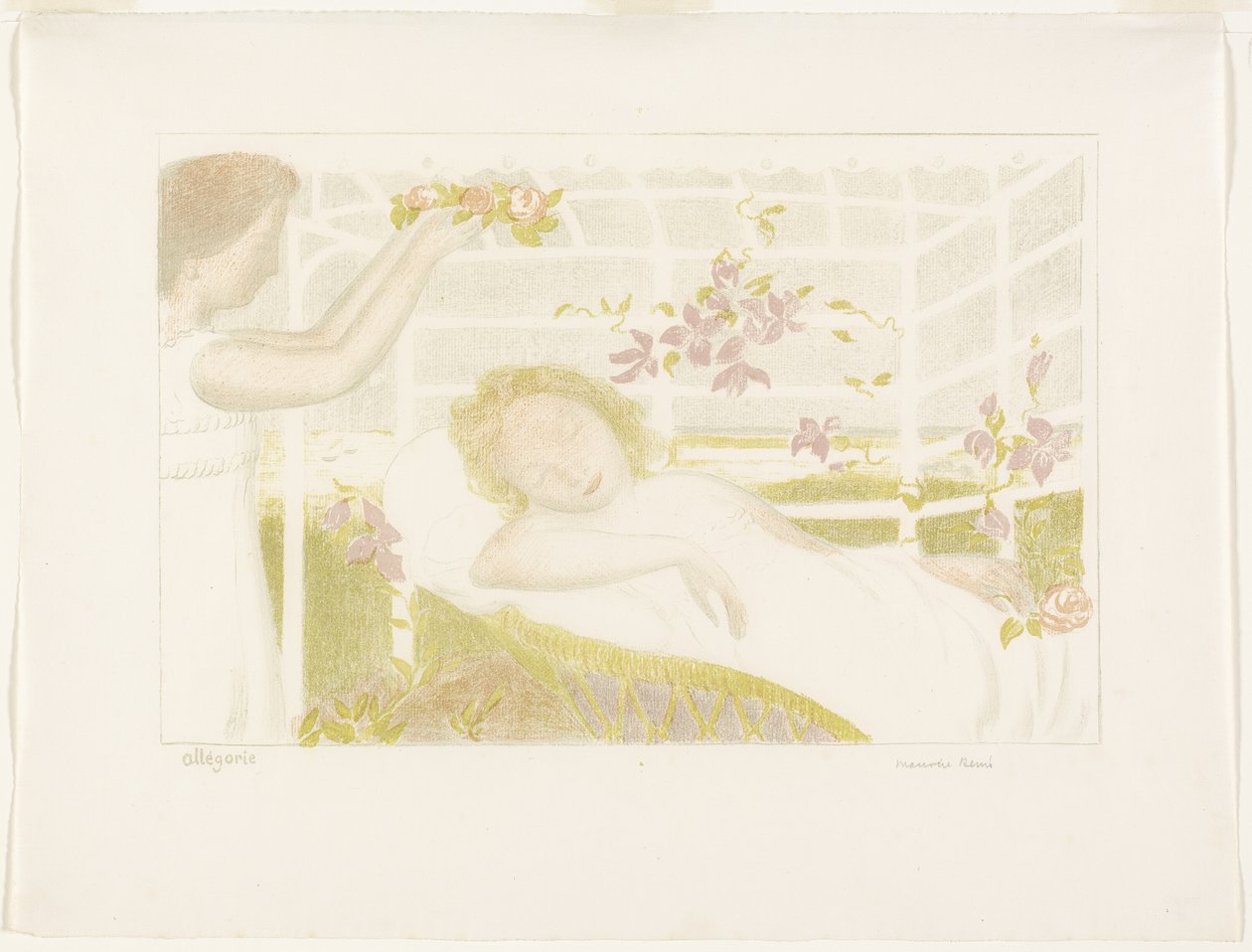Allegory, tallrik ett från Love av Maurice Denis
