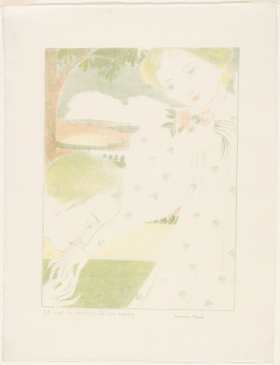And It is the Caress of their Hands, tallrik åtta från Love av Maurice Denis
