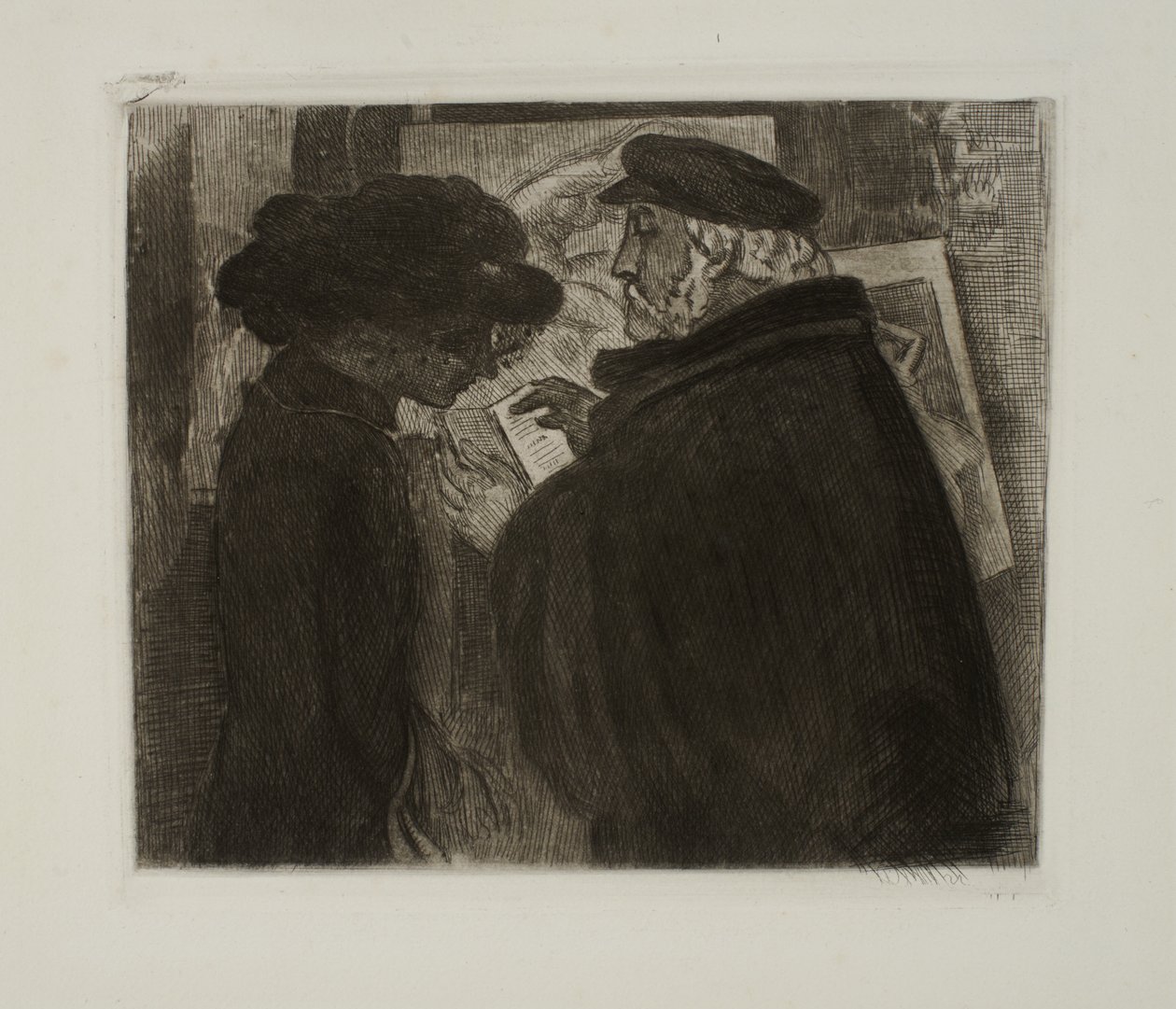 Degas och hans modell av Maurice Denis