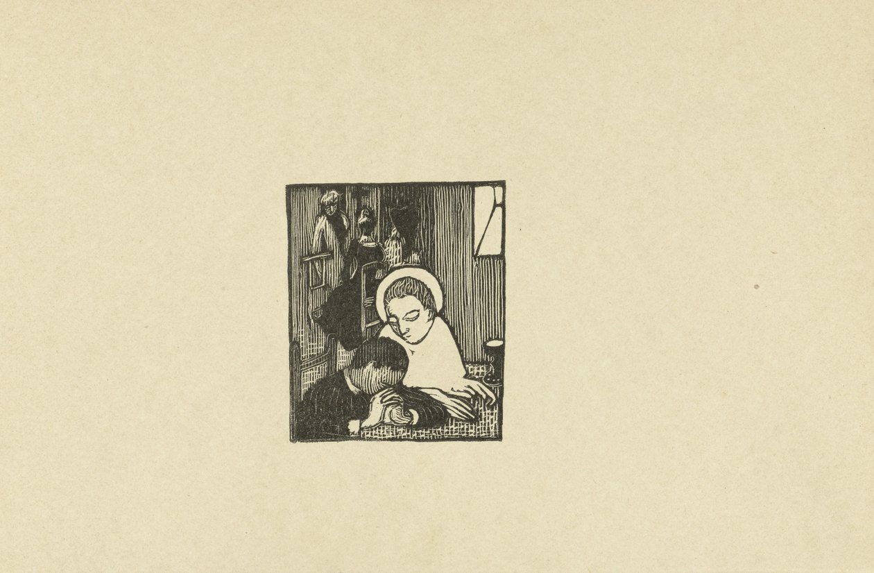 Illustration vid gedicht in dichtbundel Sagesse van Paul Verlaine Två nya träslag för Sagesse av Paul Verlaine The Trial (serietitel) av Maurice Denis