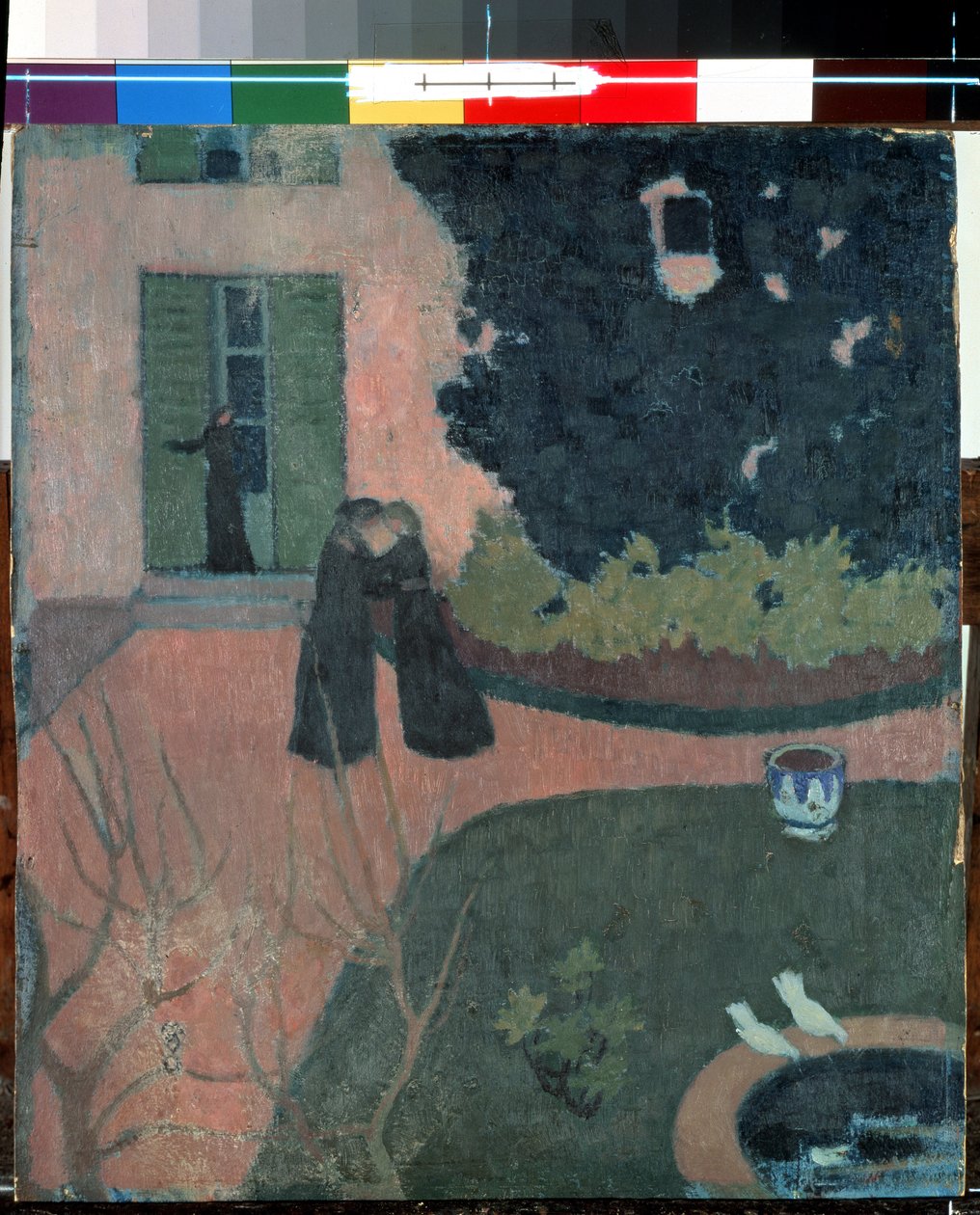 Besöket. Målning av Maurice Denis (1870-1943), cirka 1892-1893. Mått: 37,5x33cm. Olja på duk. Konst Nabis. Eremitagemuseet, Sankt Petersburg av Maurice Denis