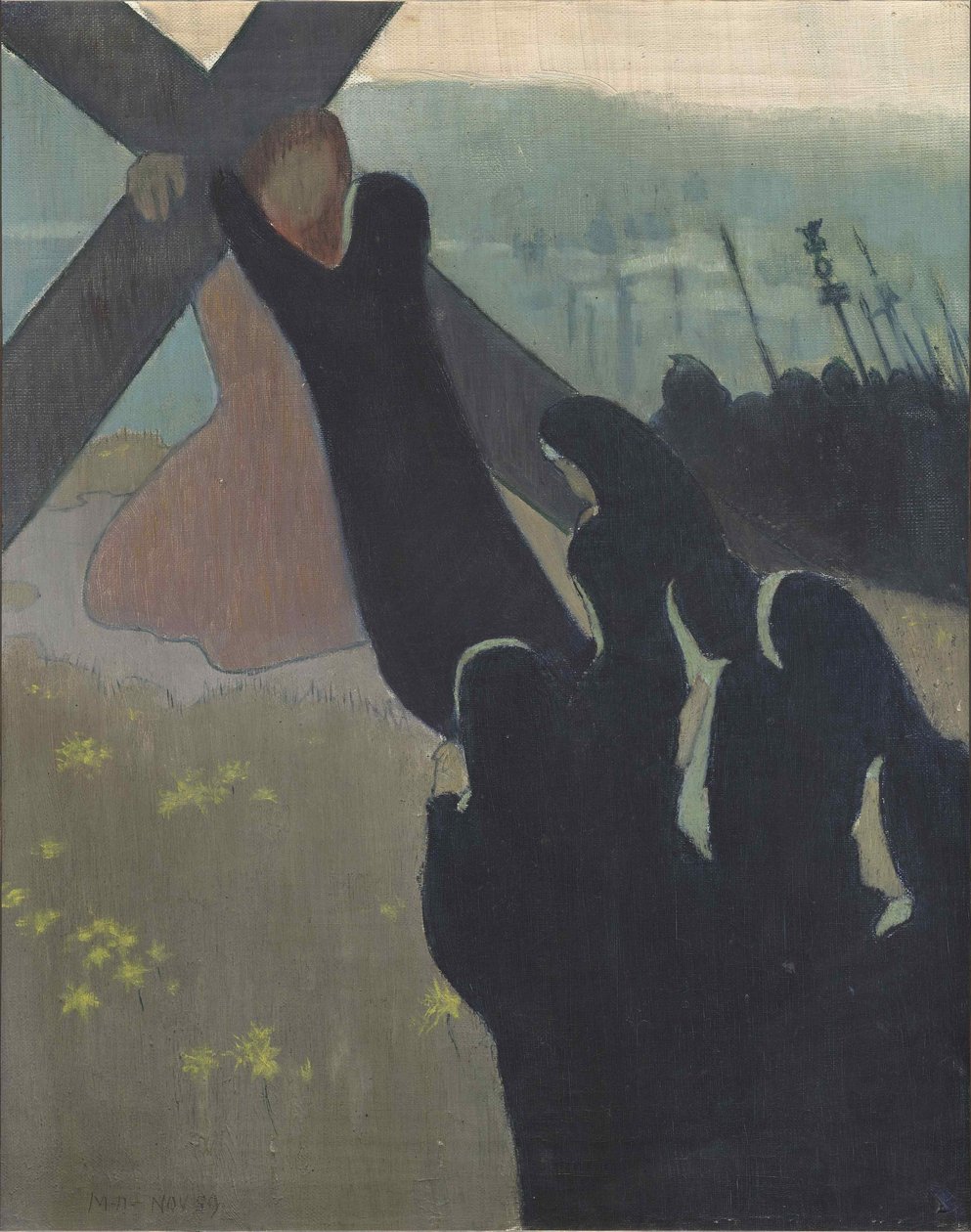 Golgata eller uppstigning till Golgata, 1889. av Maurice Denis