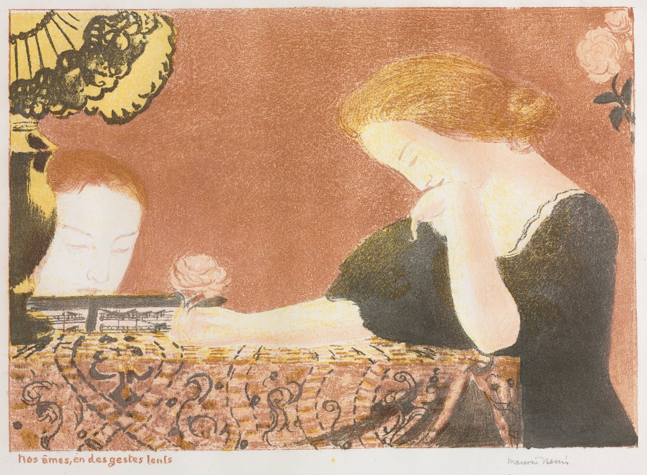 Love: Our Souls, in Slight Gestures, 1892-1898 publicerad 1911. av Maurice Denis