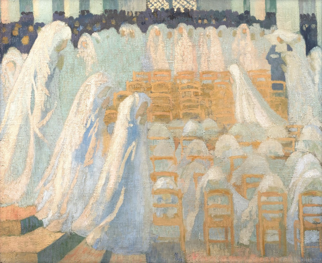 Flickor vid första kommunionen av Maurice Denis