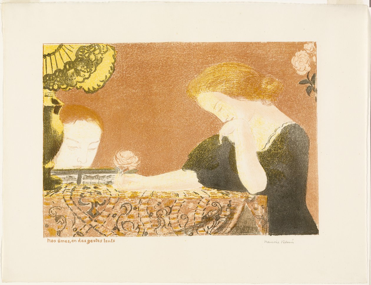 Our Souls, in Languorous Gestures, tallrik nio från Love av Maurice Denis