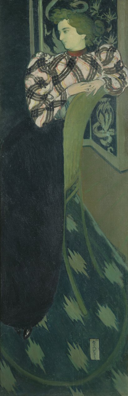 Porträtt av Madame Ranson i grönt, 1893 av Maurice Denis