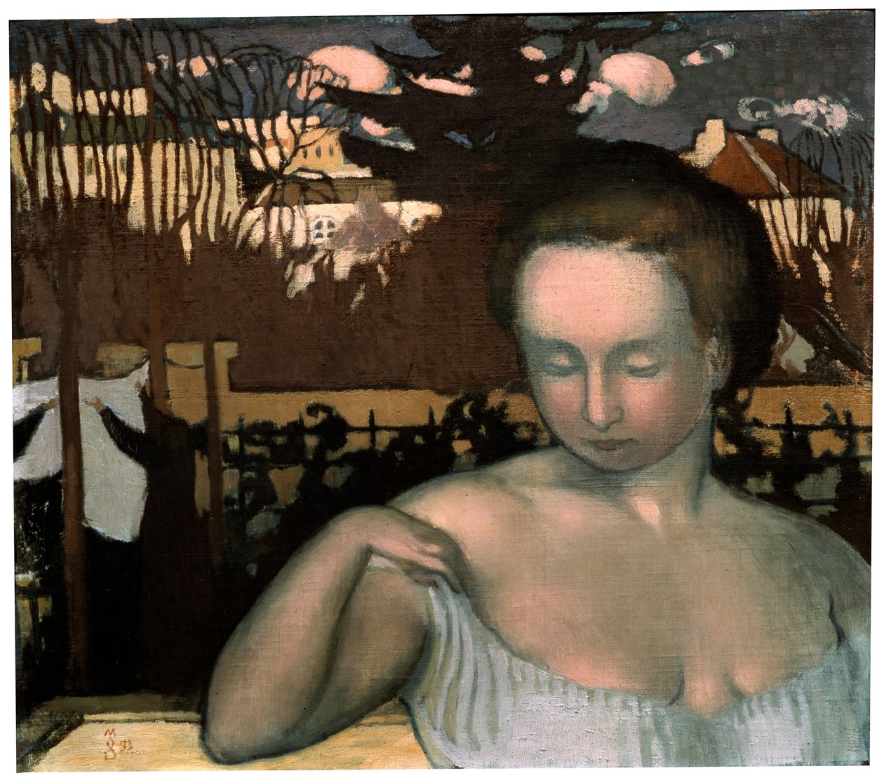 Porträtt av konstnärens fru, 1893. av Maurice Denis