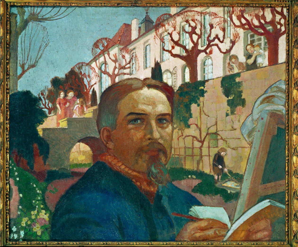 Självporträtt (olja på duk) av Maurice Denis