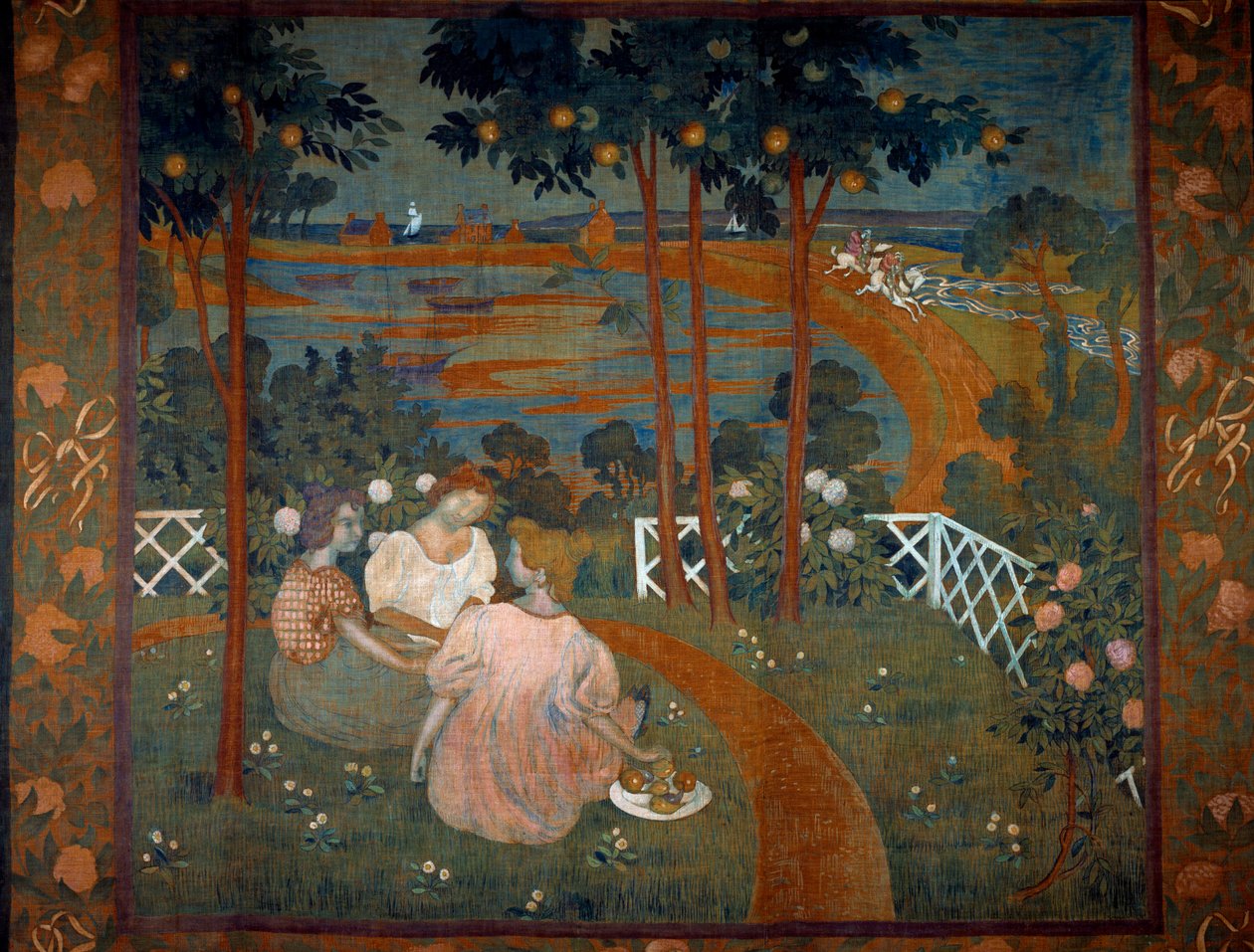 The Day of Chivalry Project for gobestry av Maurice Denis (1870-1943) 1898 av Maurice Denis