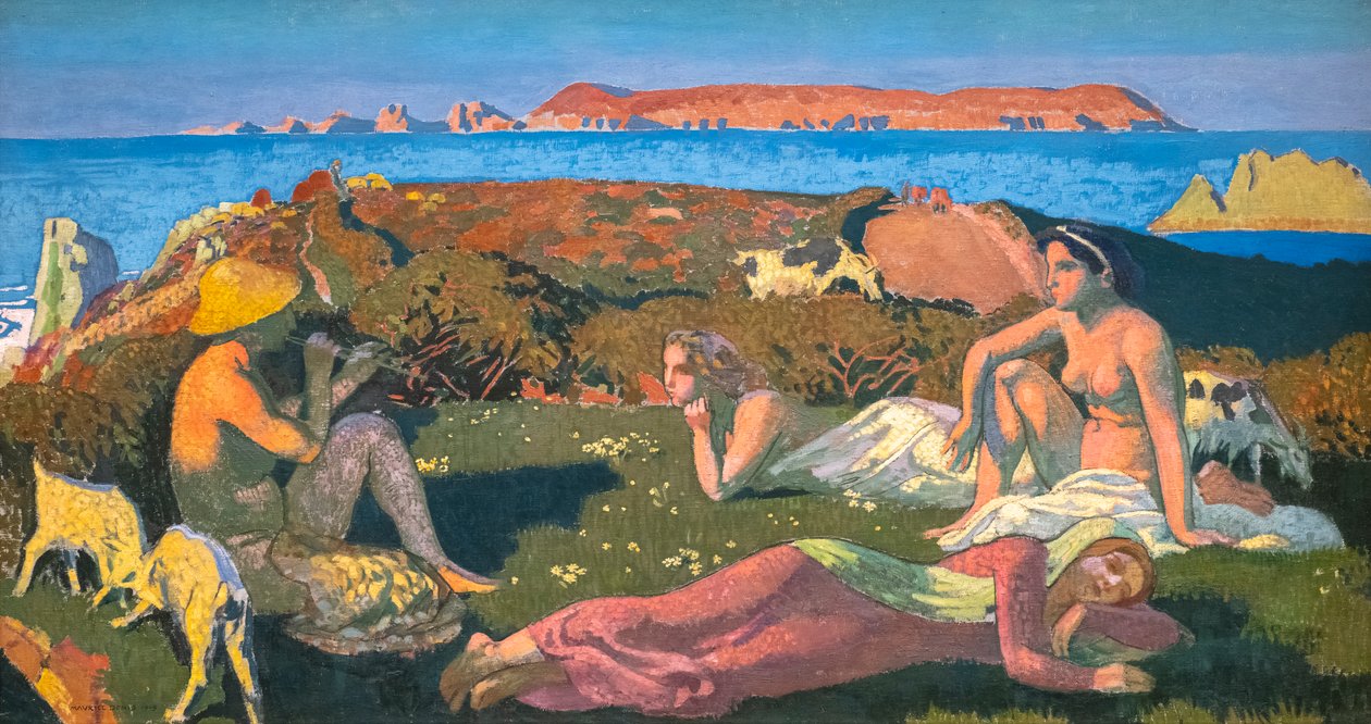Den gröna stranden. Perros-Guirec av Maurice Denis