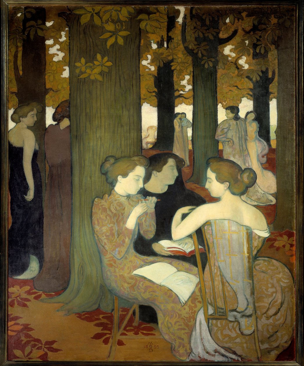 Muserna eller i parken av Maurice Denis