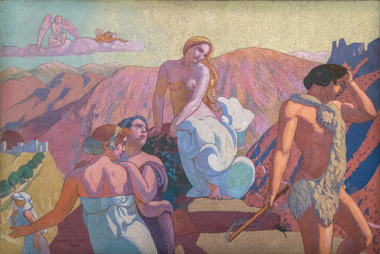 The Story of Psyche, Panel VI. Psyches släkt tog farväl på en bergstopp av Maurice Denis