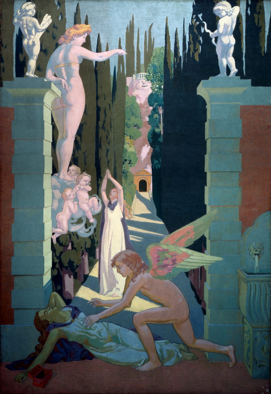 The Story of Psyche Panel fyra. Venus hämnd, 1908. av Maurice Denis