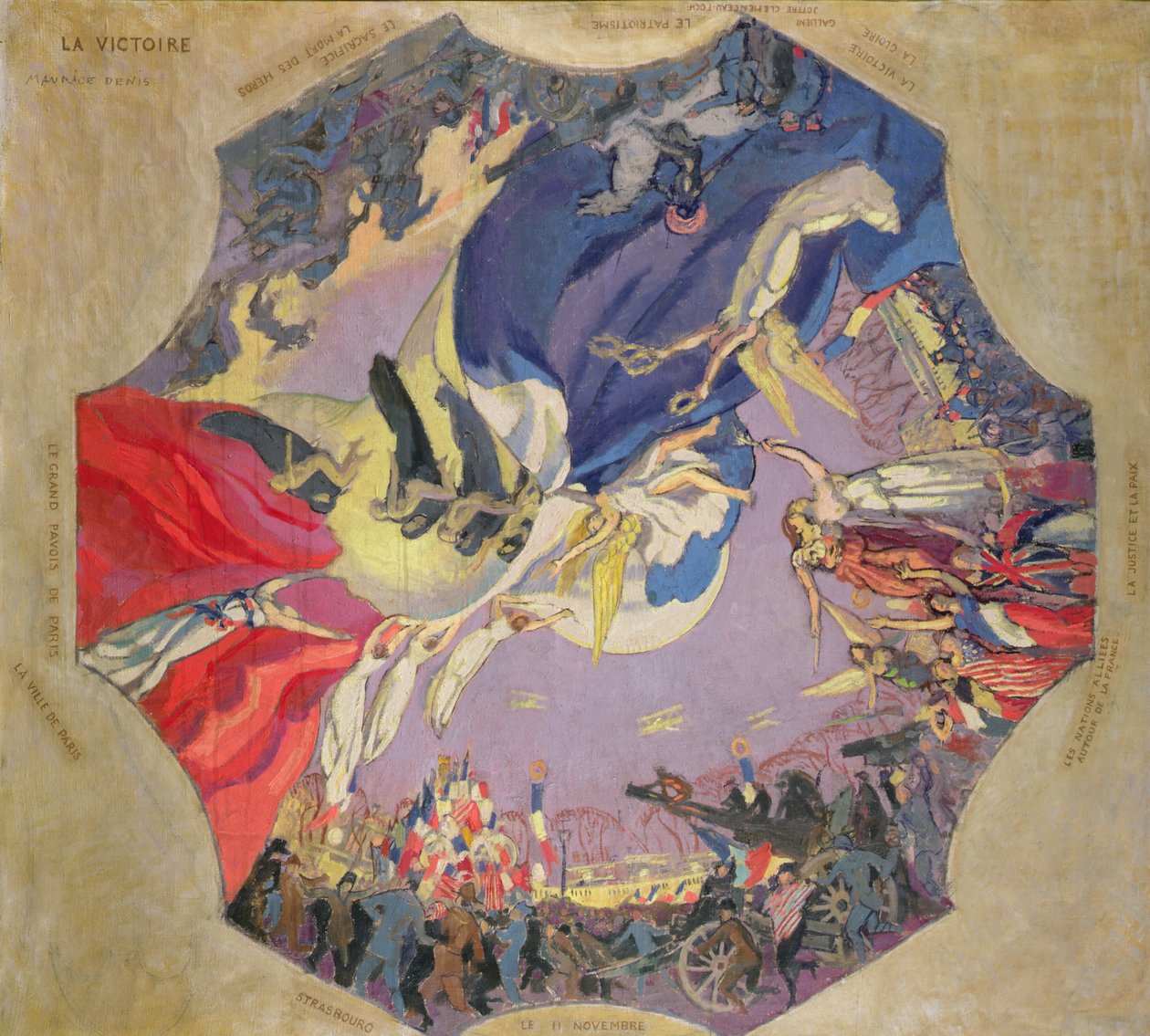 Segern 1918 (olja på duk) av Maurice Denis