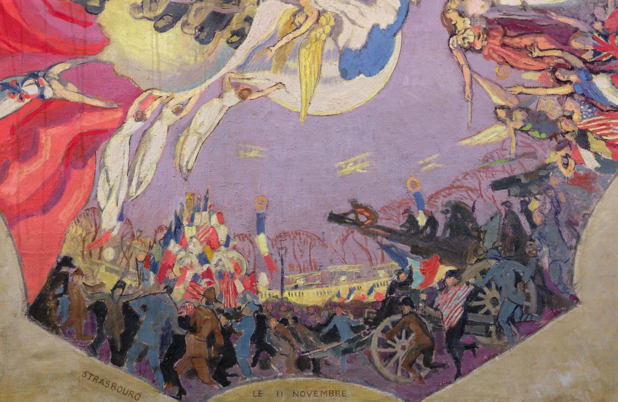 Segern 1918, detalj (olja på duk) av Maurice Denis