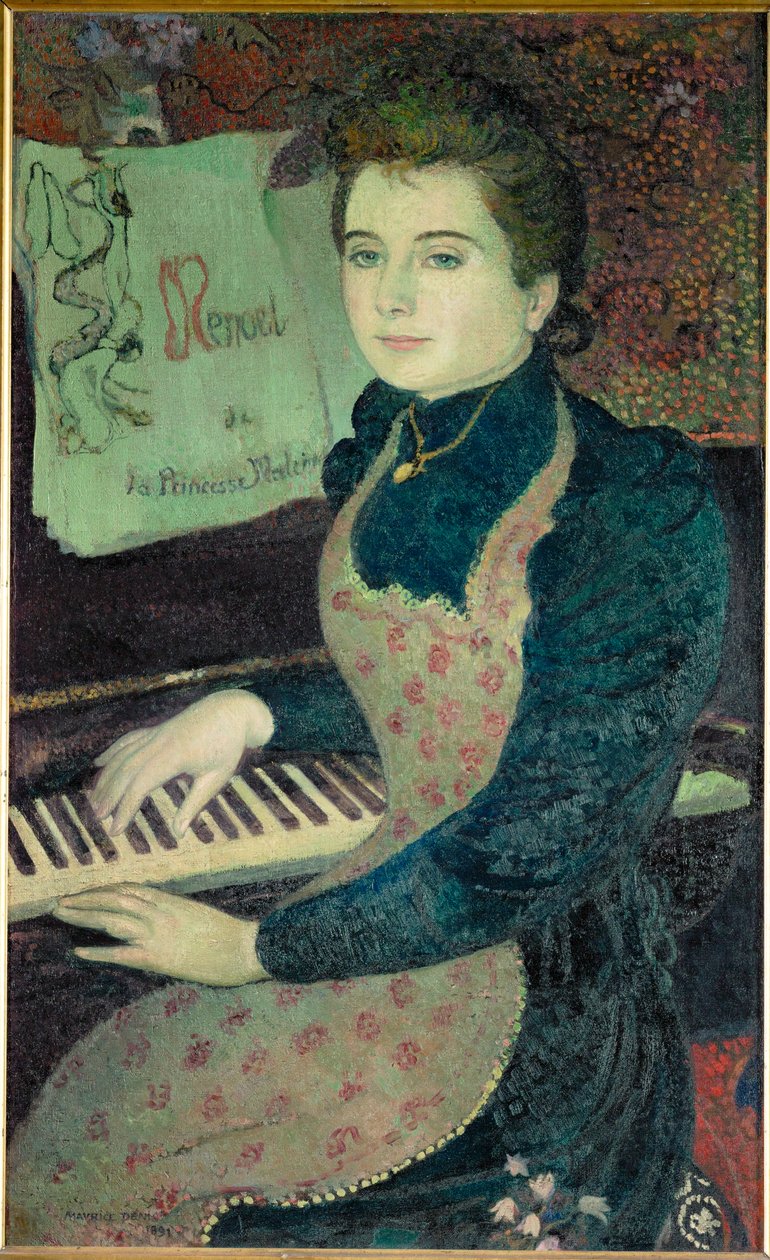Menuetten av prinsessan Maleine (oljemålning) av Maurice Denis