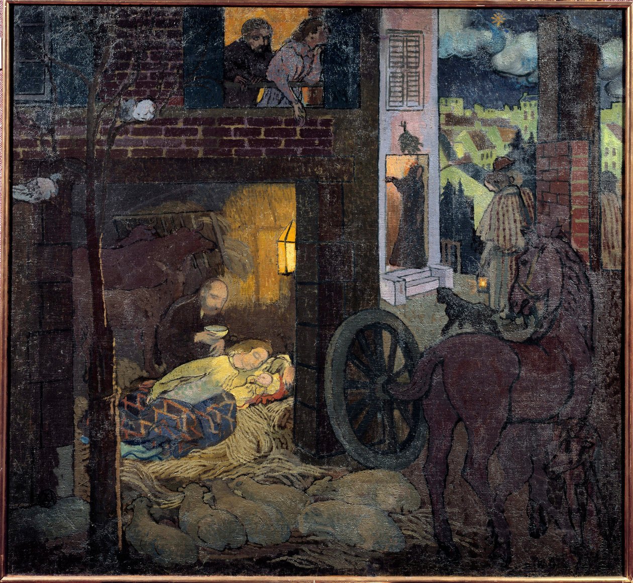 Födelsen, 1900-talet (olja på duk) av Maurice Denis