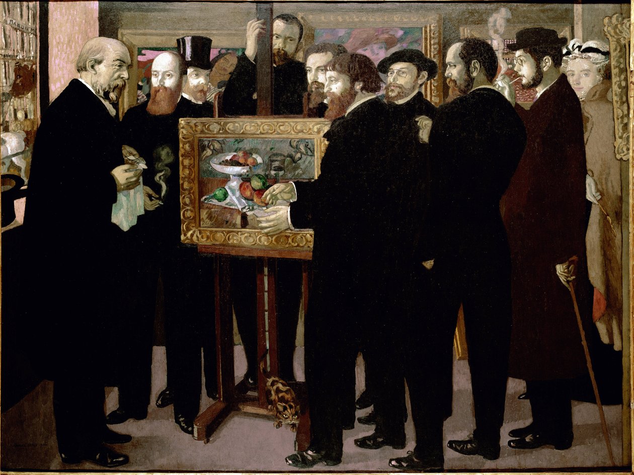 Hyllning till Cezanne - Olja på duk av Maurice Denis