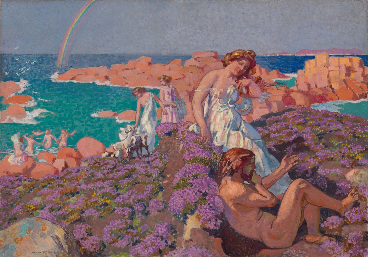 Odysseus med Kalypso av Maurice Denis