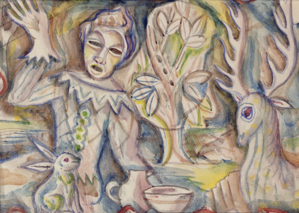 Harlequin, ca 1940-41 (akvarell på papper) av Maurice Denton Welch