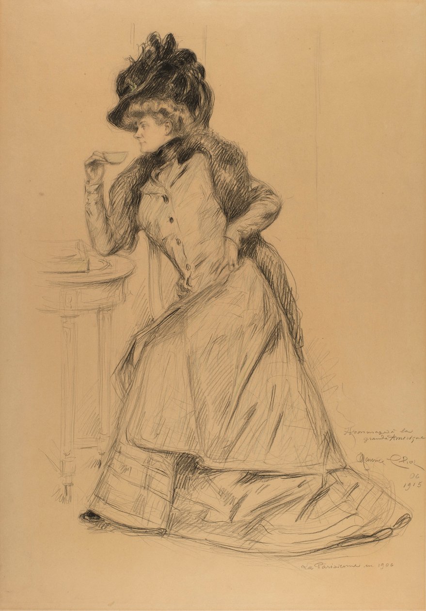 La Parisienne år 1906 av Maurice Eliot