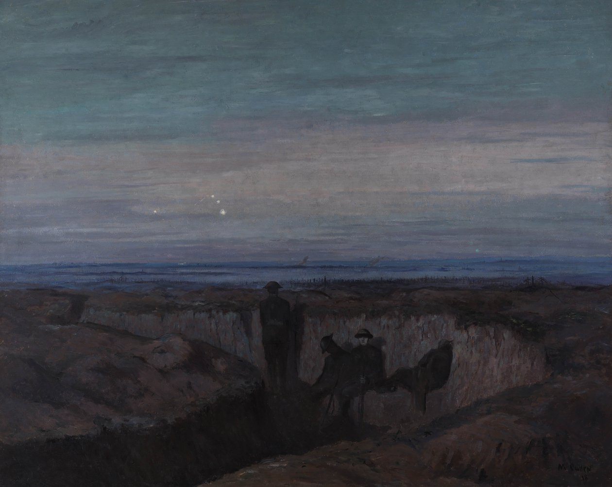 Dawn on the Ouse Trench, 1918 av Maurice Galbraith Cullen