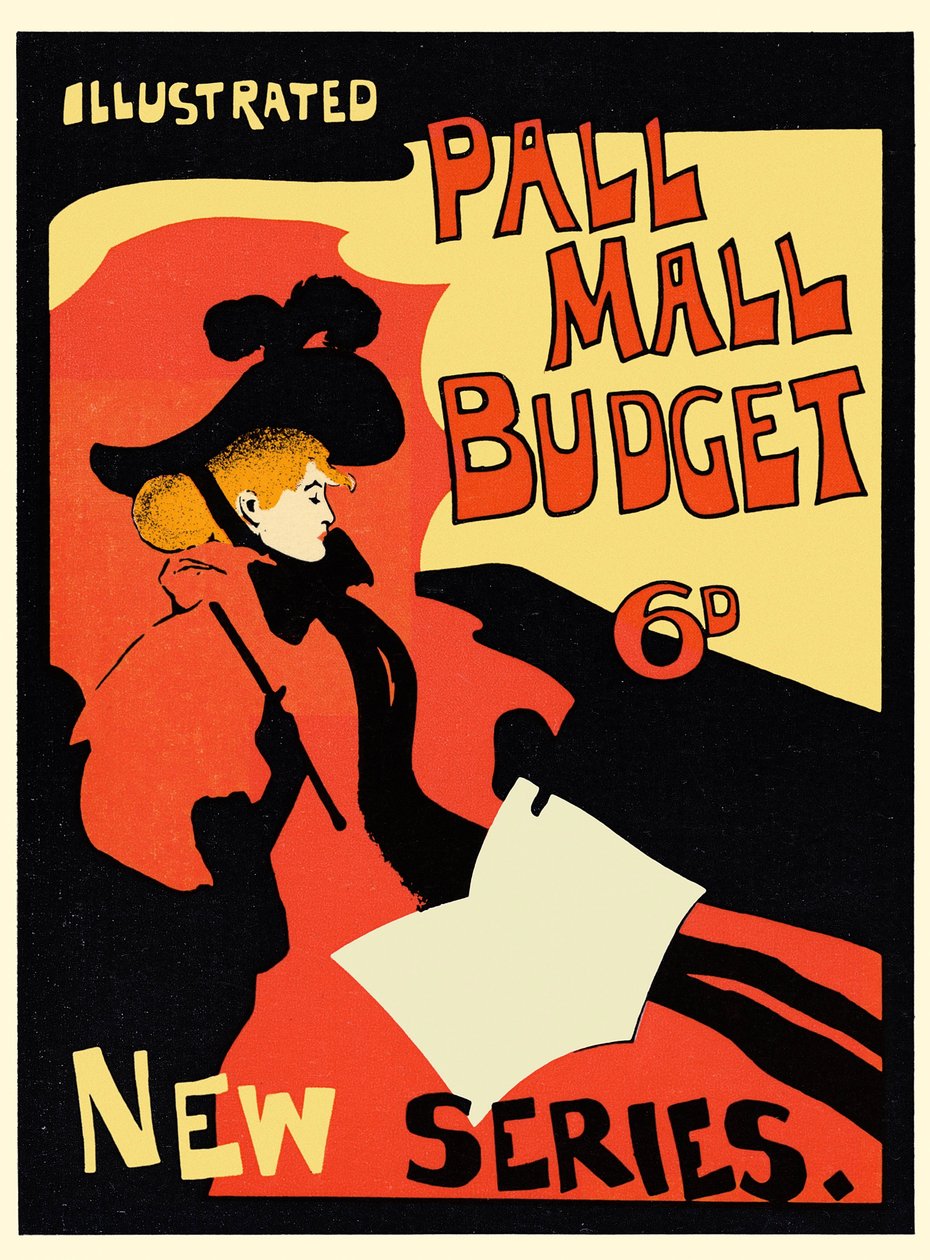 illustration av "Pall Mall Budget" av Maurice Greiffenhagen