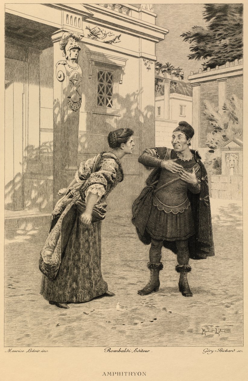 Amphitryon av Moliere av Maurice Leloir