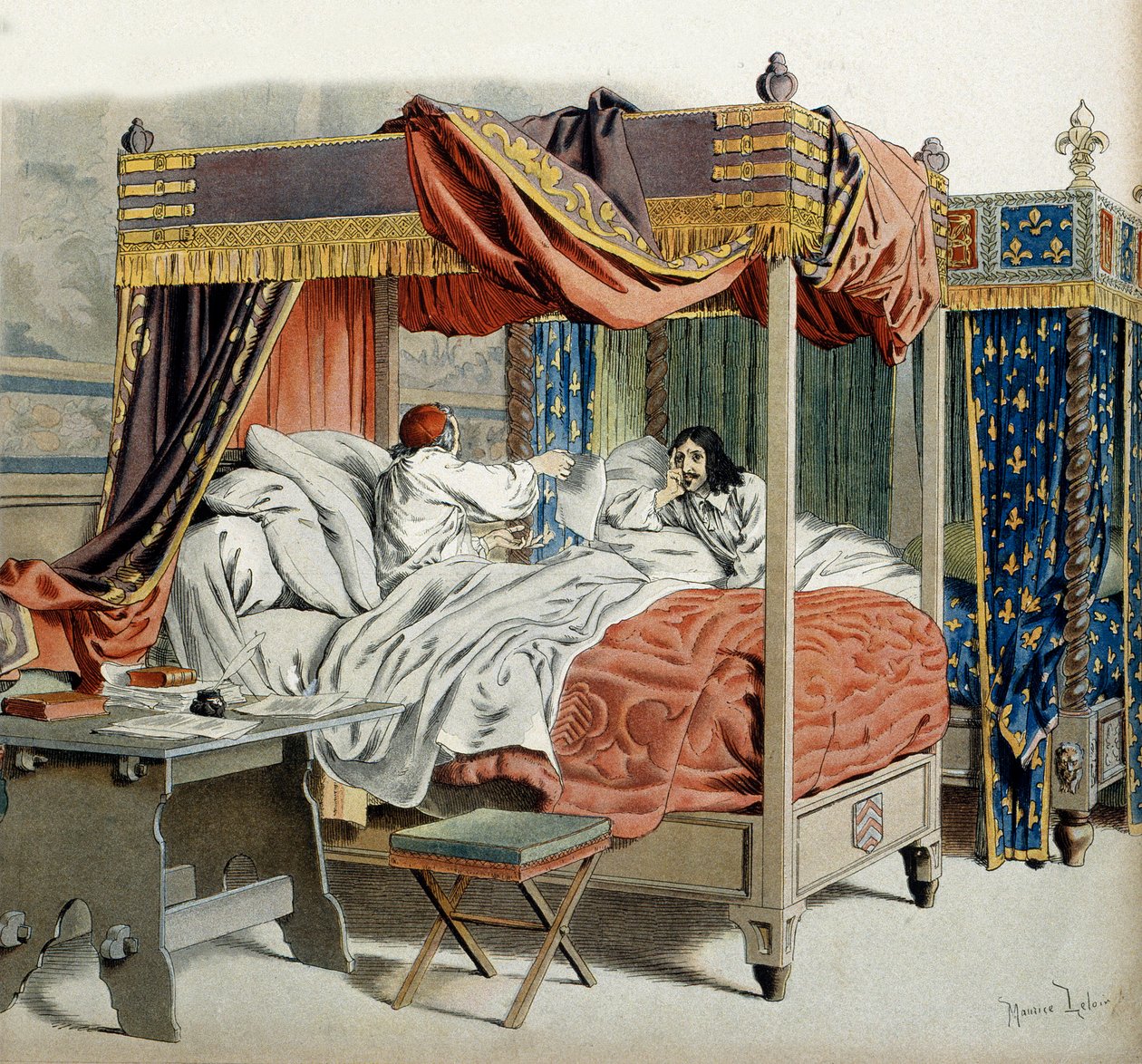 Frankrikes historia: 1642, den sjuke kardinal av Richelieu (Armand Jean du Plessis av Maurice Leloir