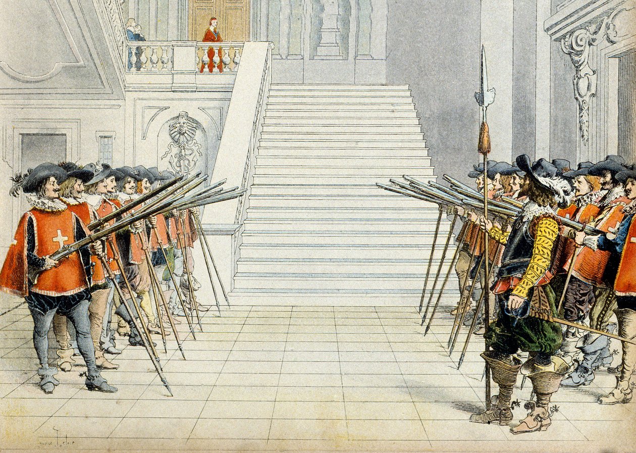 Frankrikes historia: Kardinal Richelieus vakt (Armand Jean du Plessis av Maurice Leloir