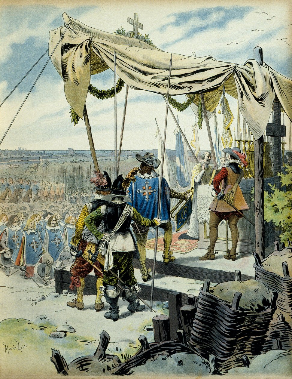 Frankrikes historia: La Rochelles säte 1627-1628. Kardinal Richelieu av Maurice Leloir