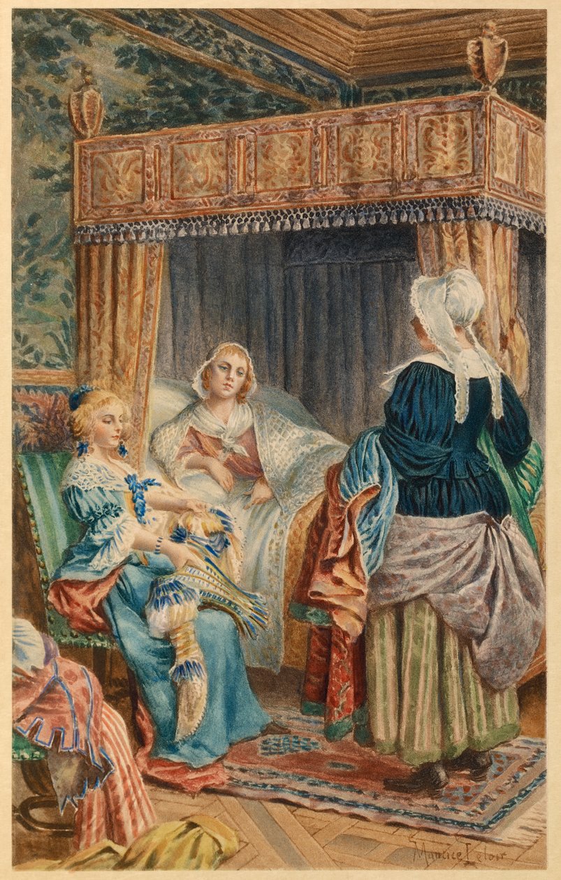 Madeleine Bejart mycket sjuk (illustration) av Maurice Leloir