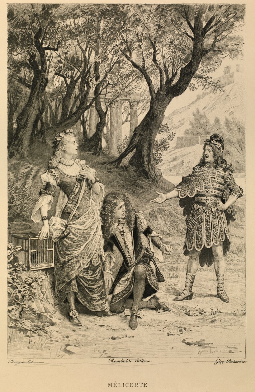 Melicerte de Moliere av Maurice Leloir