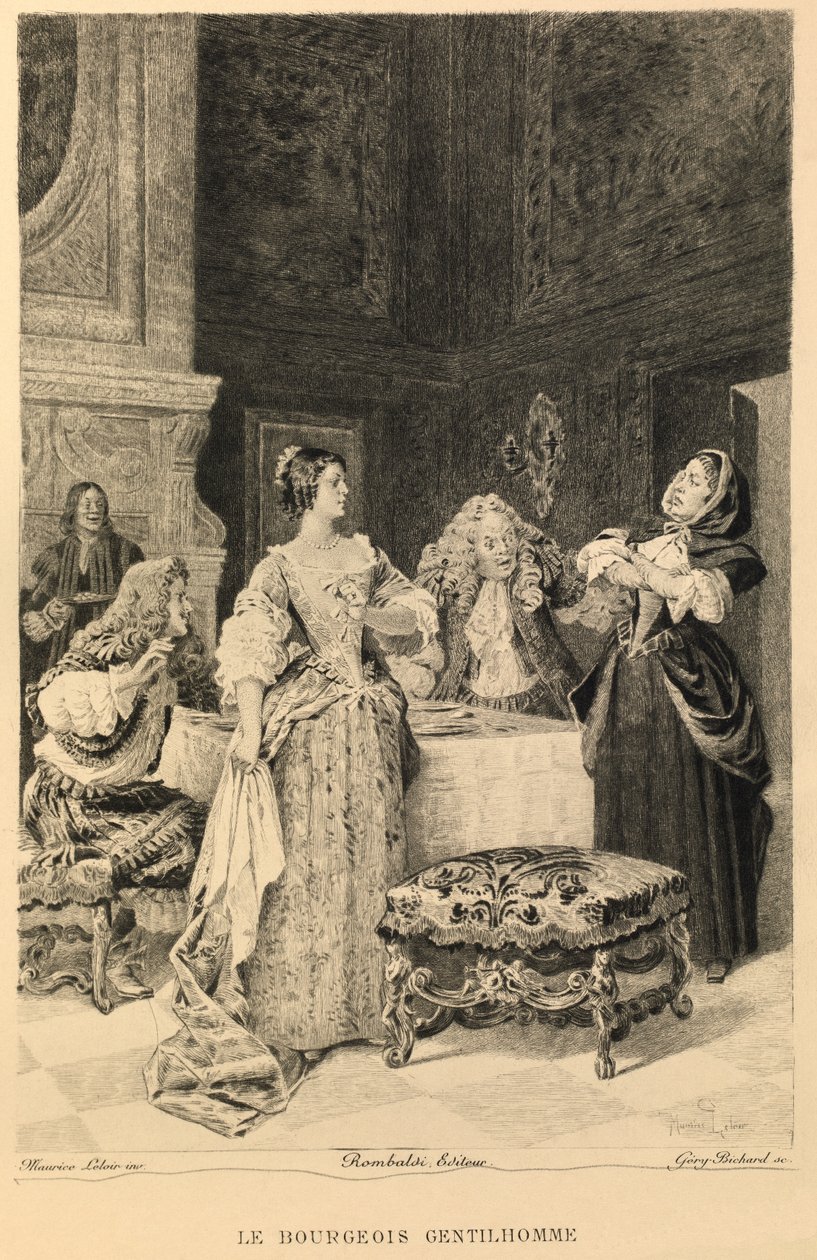 Molières Le bourgeois gentilhomme av Maurice Leloir