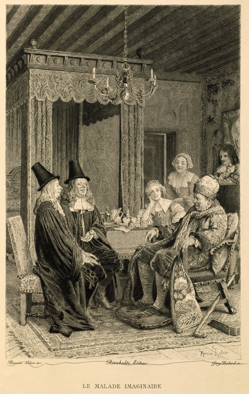 Molières Le malade imaginaire av Maurice Leloir