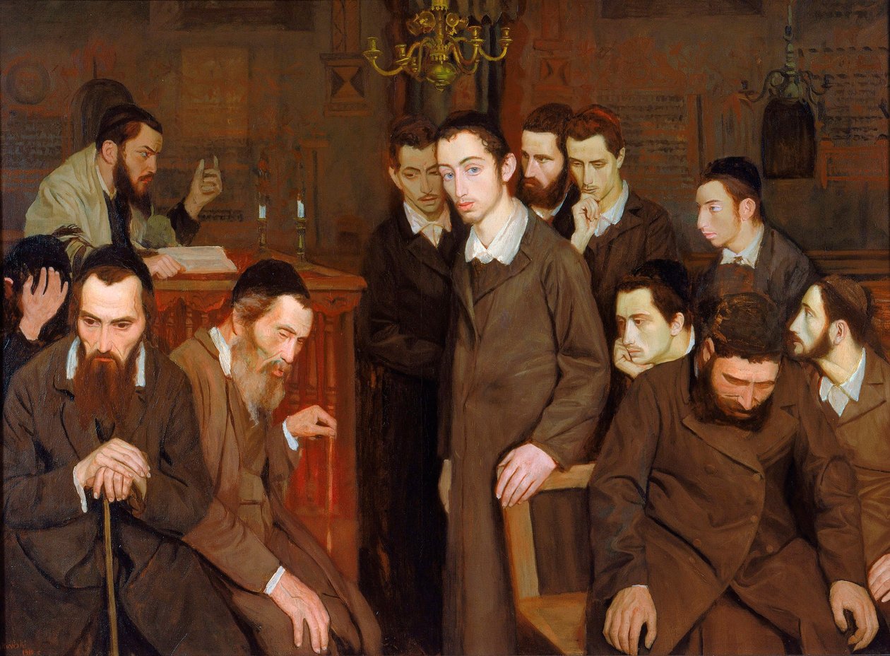 He Peeked and Went Mad - He Cast a Look and Went Mad - Minkowski, Maurycy (1881-1930) - 1910 - Olja på duk - 109x133,4 - Jewish Museum, New York ©FineArtImages/Leemage av Maurice Minkowski