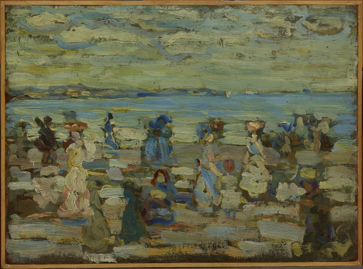 Strandscen av Maurice Brazil Prendergast