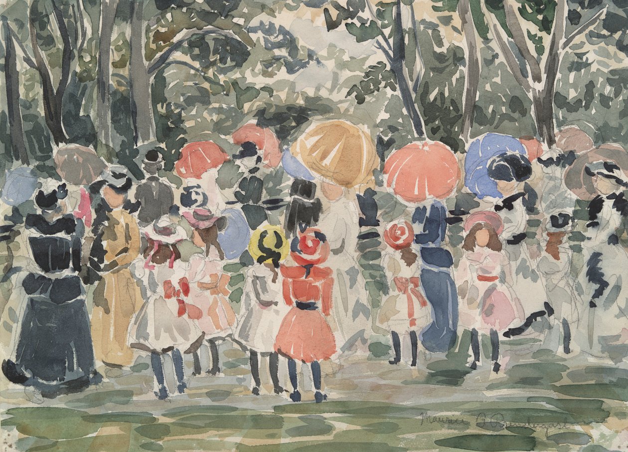 I parken av Maurice Brazil Prendergast