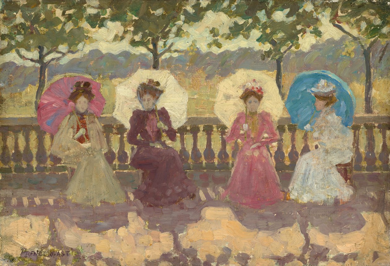 I parken, Paris av Maurice Prendergast
