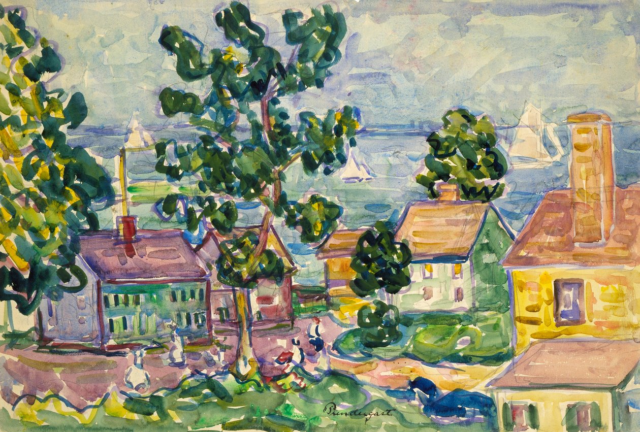 Kustby i New England av Maurice Prendergast