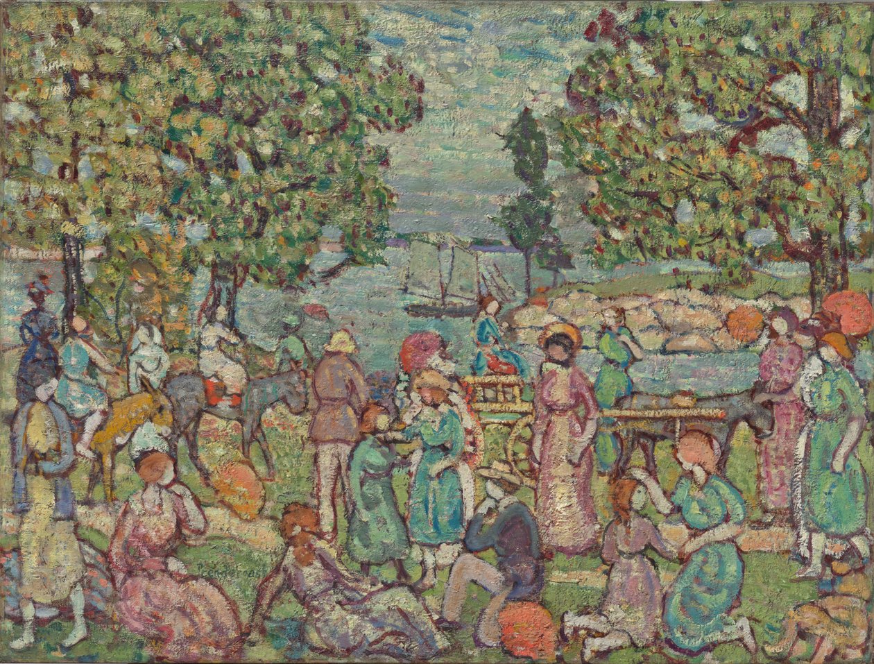 På stranden, nr 3 av Maurice Prendergast