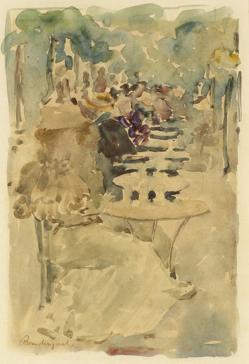 Café utomhus av Maurice Prendergast