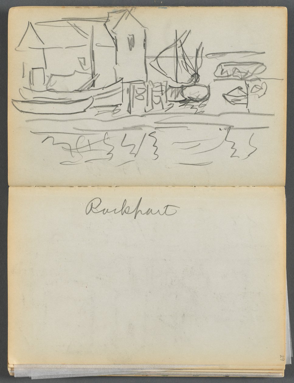 Skissbok - The Granite Shore Hotel, Rockport, sidan 028  29: "Rockport" av Maurice Prendergast