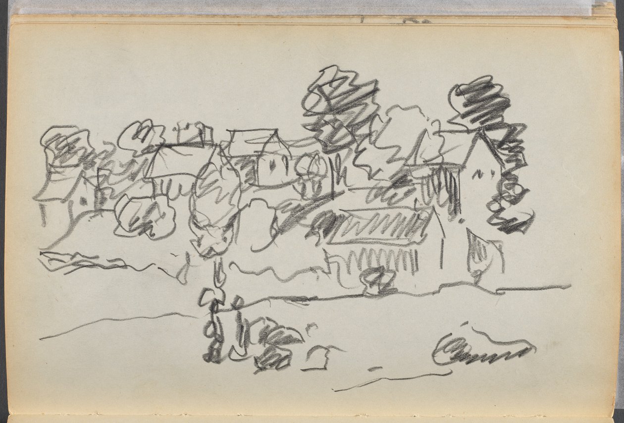 Skissbok - The Granite Shore Hotel, Rockport, sidan 168: Hus av Maurice Prendergast