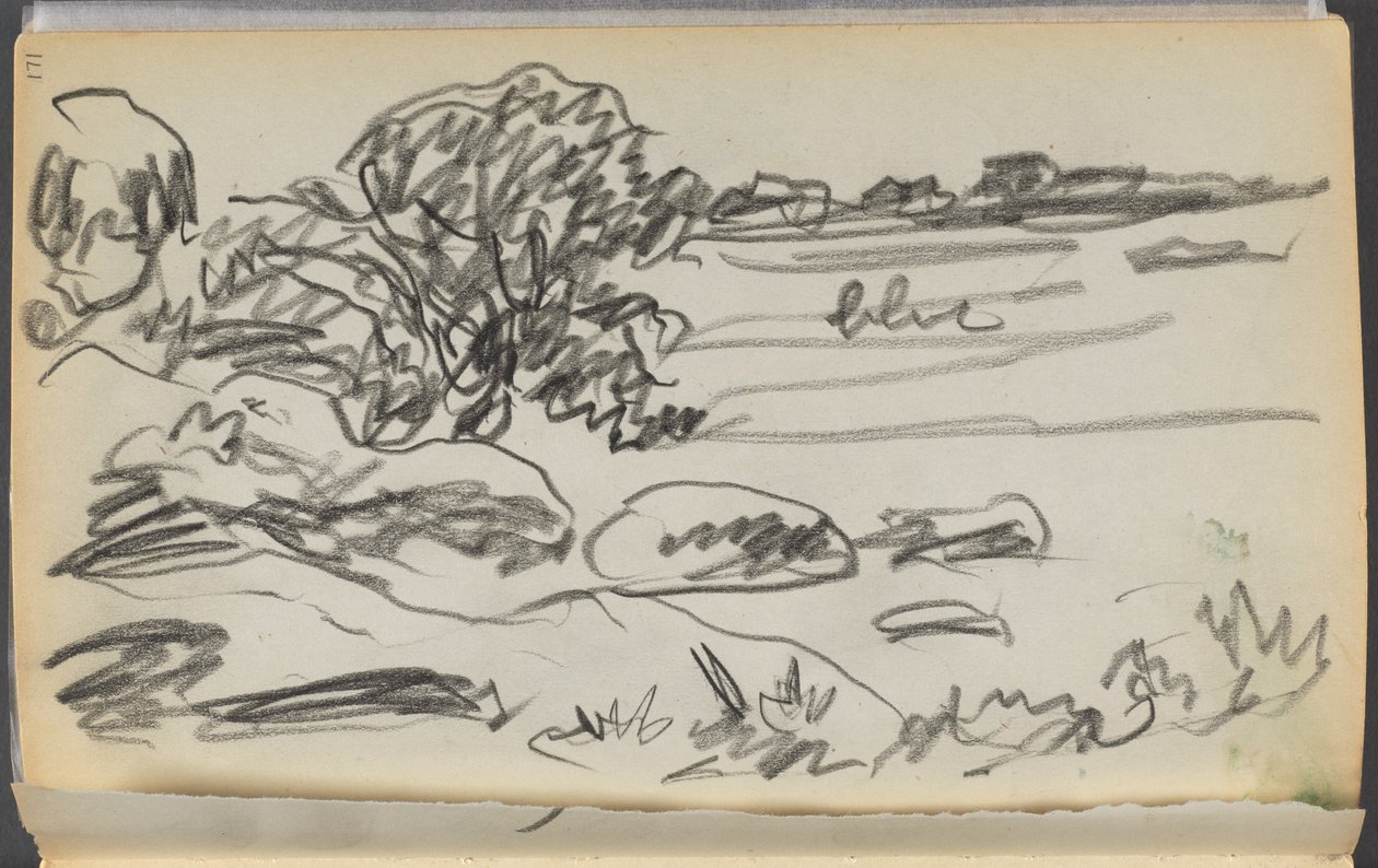 Skissbok - The Granite Shore Hotel, Rockport, sidan 171: Landskap av Maurice Prendergast
