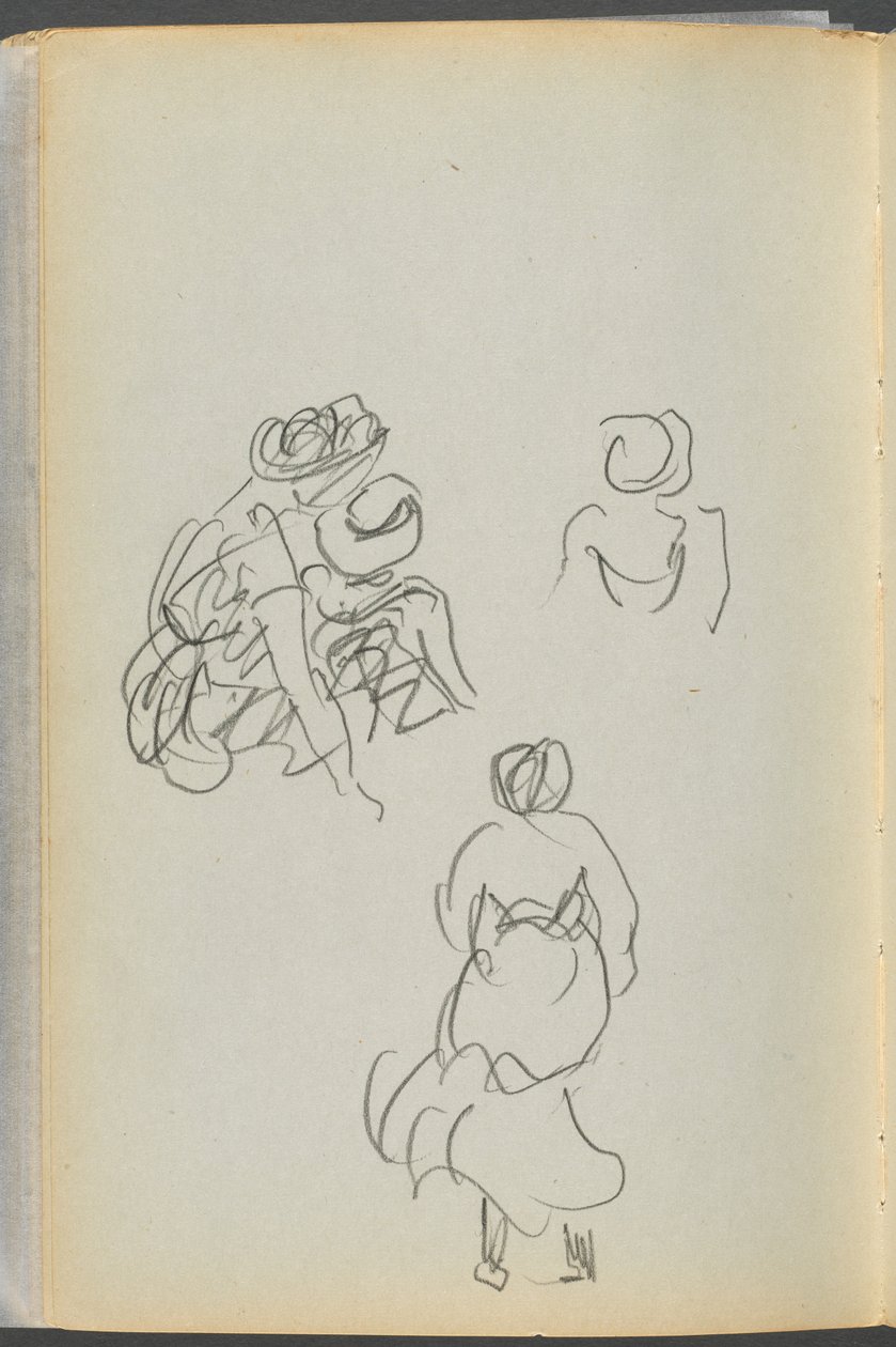 Skissbok - The Granite Shore Hotel, Rockport, sidan 172: Figurer av Maurice Prendergast