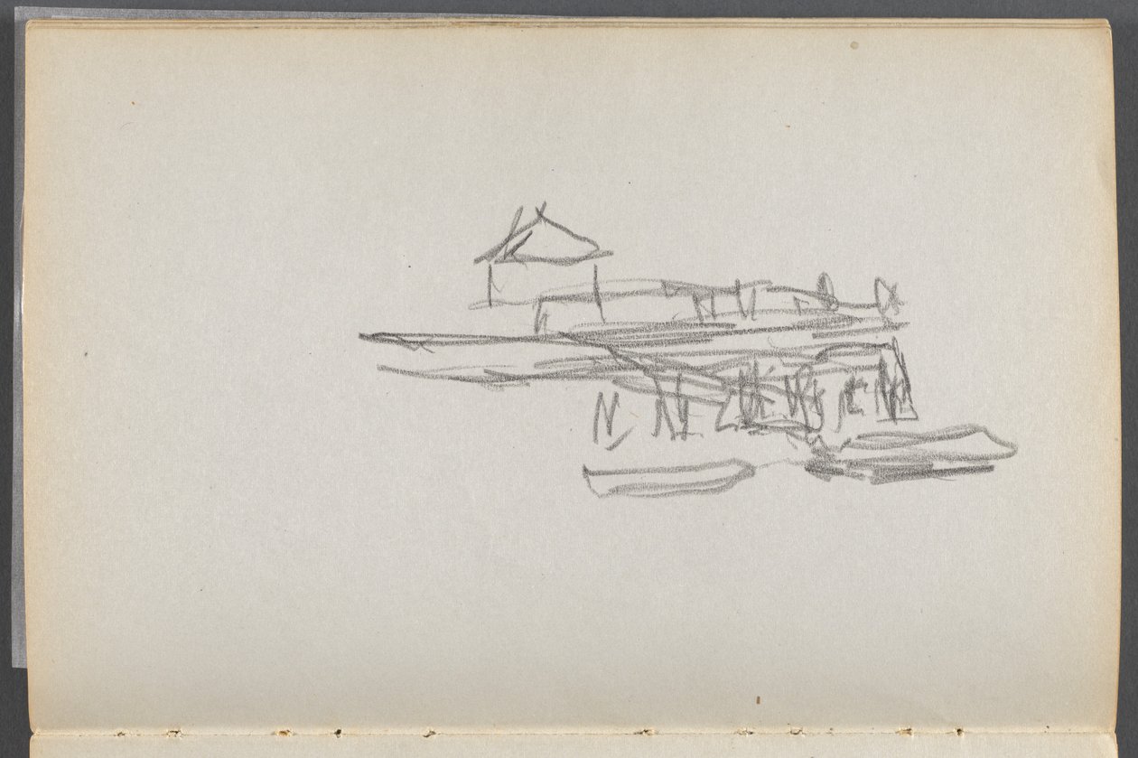 Skissbok, The Dells, nr 127, sidan 060: Docka av Maurice Prendergast