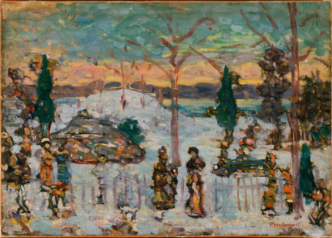 Snö i april av Maurice Prendergast